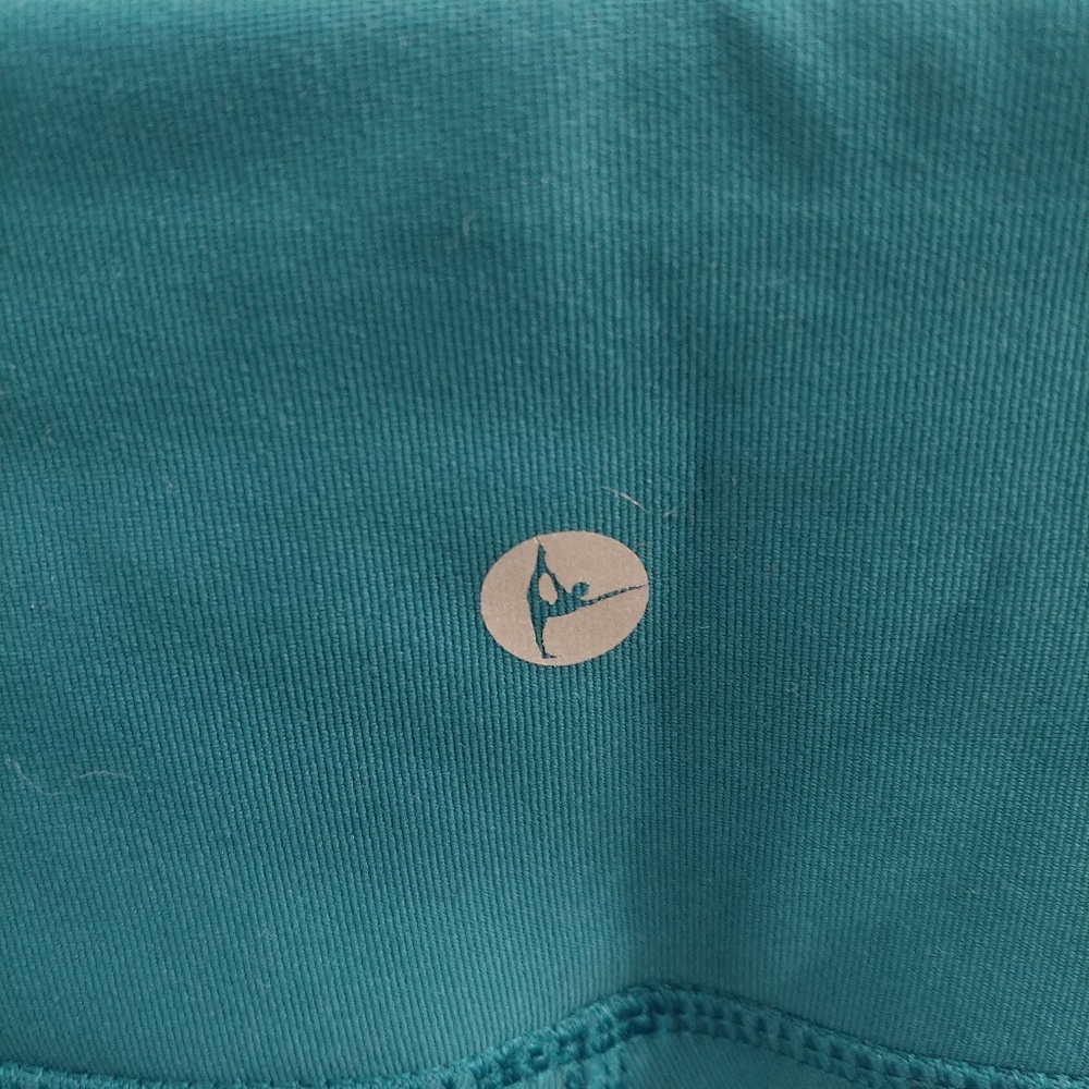 Teal Mesh Workout Leggings - Picture 3 of 6